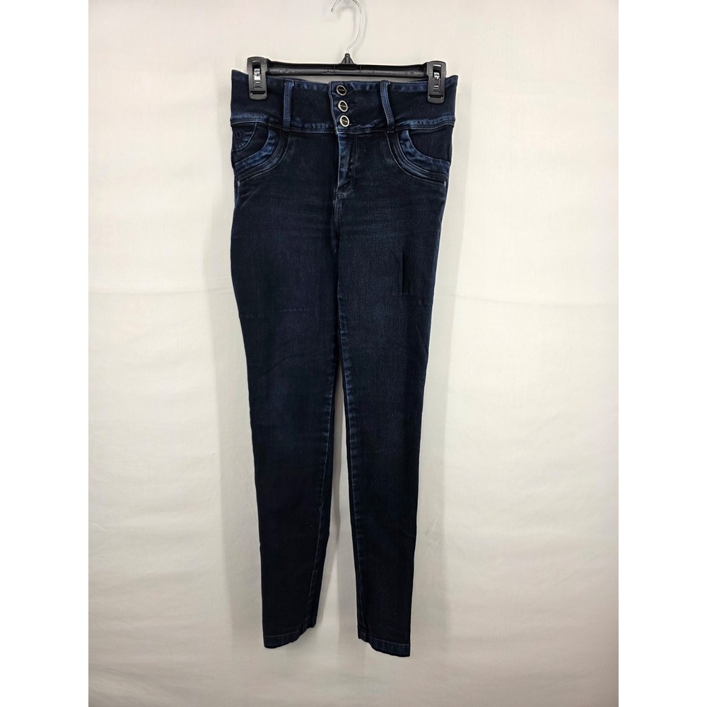 Deluxe Jeans Infinity Oscuro Dark Wash High Waist Skinny Jeans JB002 Size 14